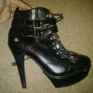 Punk High heel booties